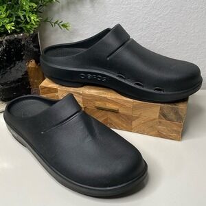 OOFOS OOCLOOG CLOG Black with Seamless Design Men's 10/‎ Women's 12